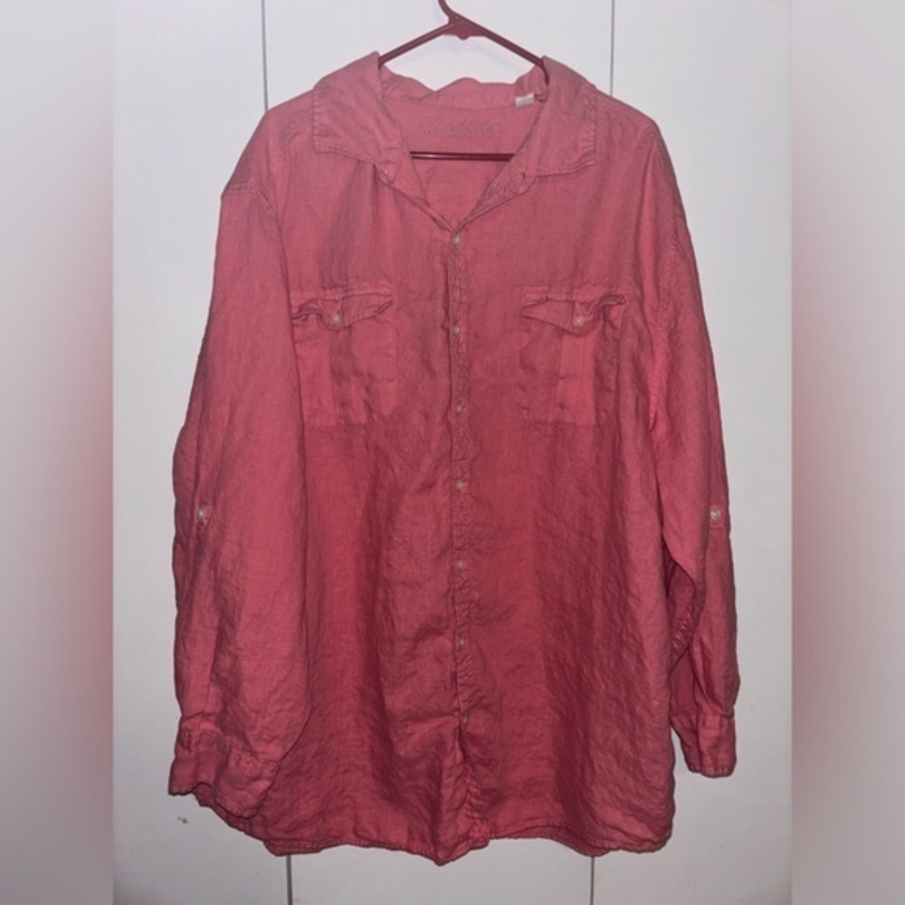 Caribbean 100% linen button up